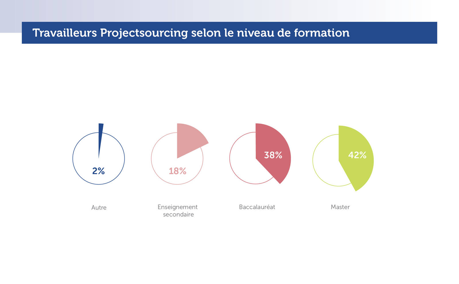 Projectsourcingmedewerkers naar opleidingsniveau (Jaarverslag 2017)